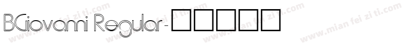 BGiovanni Regular字体转换